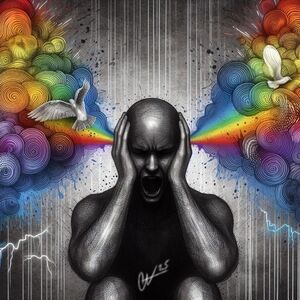 original Vibrant Abstract Art Print